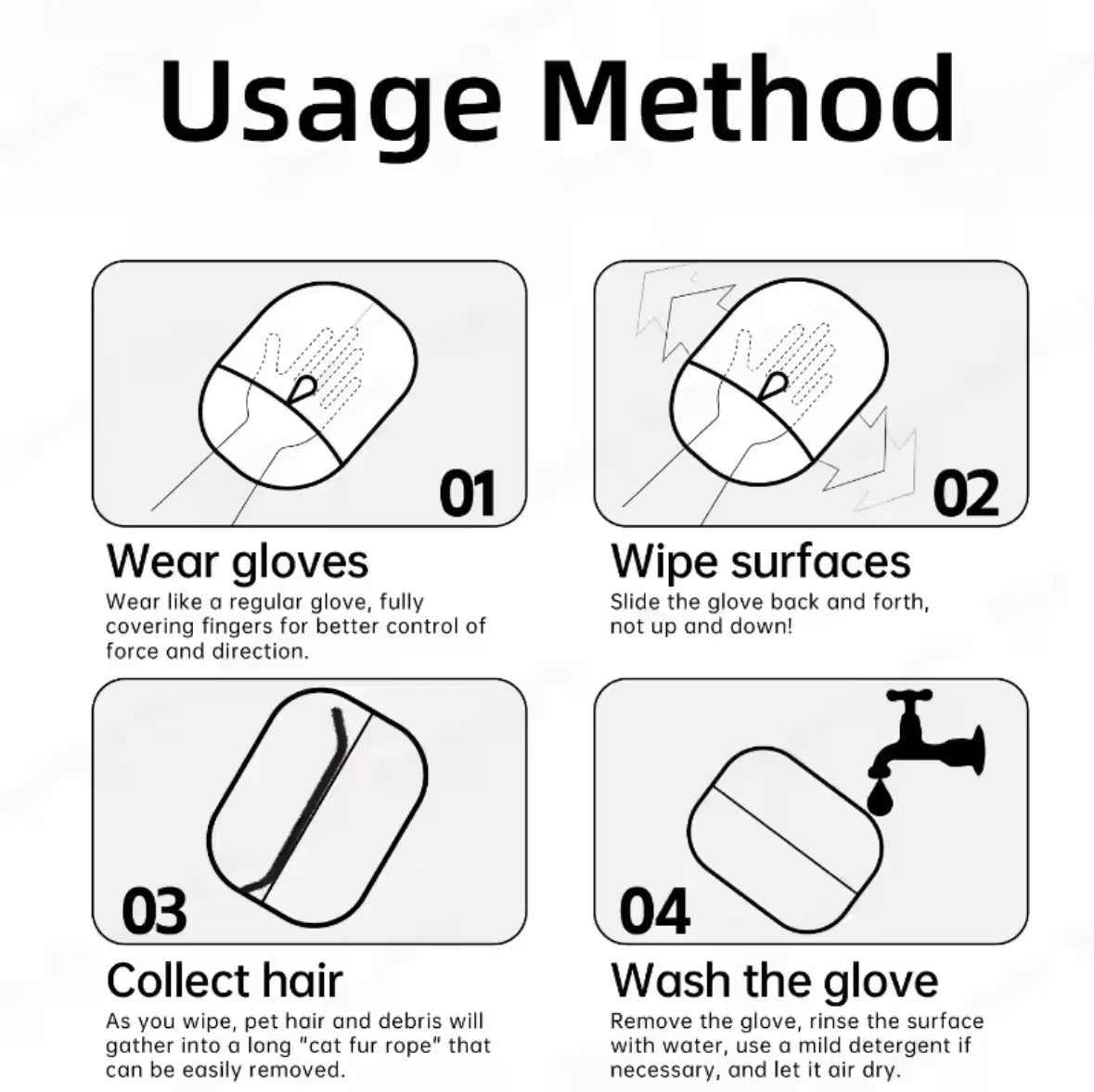 FurClear™ Pet Hair Remover Gloves